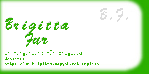 brigitta fur business card